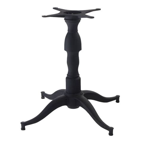 Cast Iron Pedestal Style Commercial Table Base In Black 32 X 32