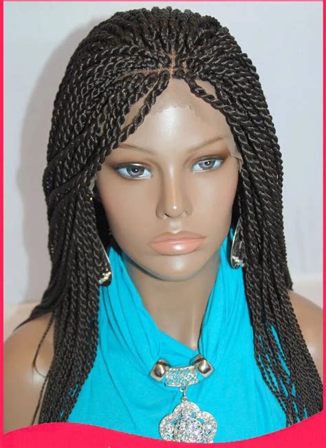Full Braided Lace Front Wigs Wholesale Twist Havana Braid Wigs Glueless