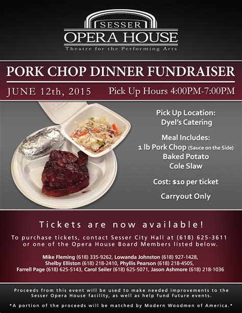 Opera House Fundraiser Announcement - The City of Sesser, Illinois