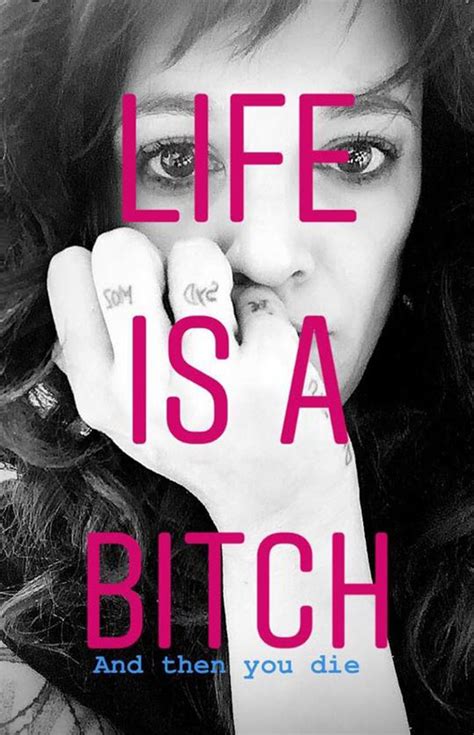 Asia Argento Captions Selfie Life Is A Bitch And Then You Die