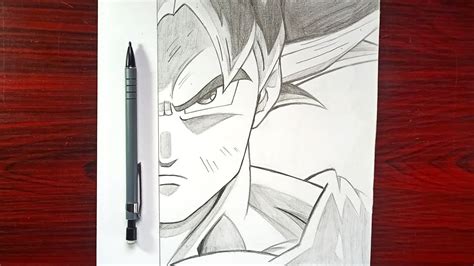 Goku Ultra Instinct Goku Drawing Naruto Sketch Drawing Anime Face