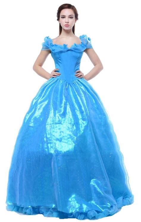 Cinderella Cosplay Costume 2015 New Movie Cinderella Princess Dress