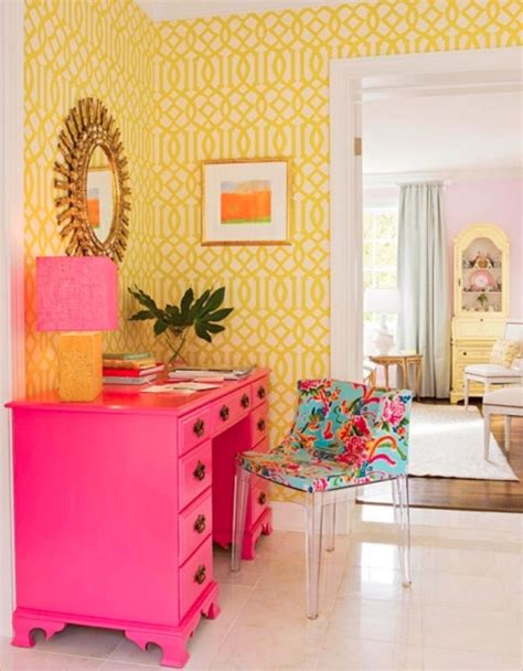 Love The Pink Desk Pink Home Offices Decor Home Decor