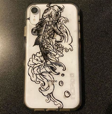 I Do See Thro Phone Cases Too Hmu Ink Koi Phonecase Drawing In 2020