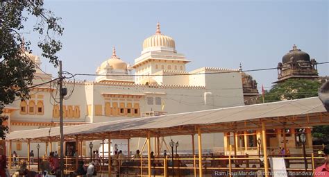 Interesting Ram Raja Temple At Orchha Madhya Pradesh A Sanctified
