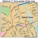 Santa Cruz California Street Map 0669112