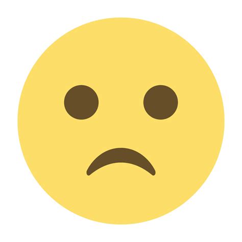 Emoji One Wall Icon Slightly Frowning Face Walls 360