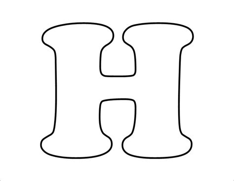 Letra H En 2021 Decoracion Bebe Letras Moldes Letras Para Imprimir