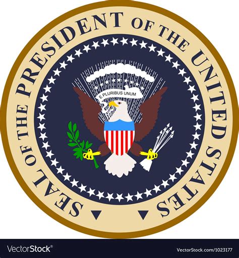 Seal President United States Of Royalty Free Vector Image