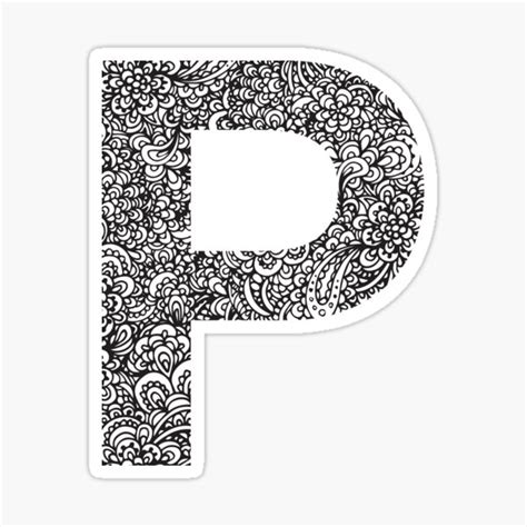 Alphabet P Letter Mehndi Design The Letters Of The Alphabet That Are