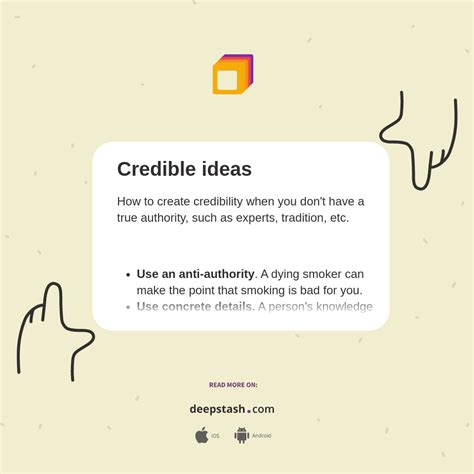 Credible Ideas Deepstash