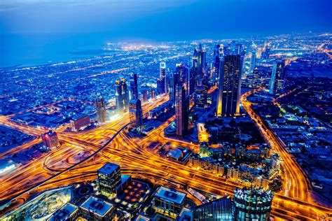 Gsma Modern Dubai Cityscape At Twilight United Arab Emirates Newsroom