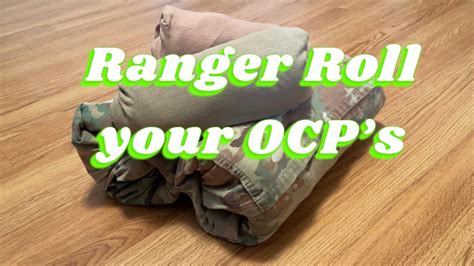 How To Ranger Roll Ocps And Combat Shirts Youtube