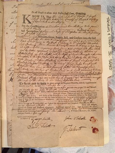 Found An Estate Sale This Weekend 1760 Land Deed And Refers To