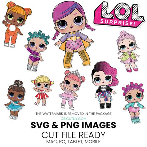 Lol Dolls Clipart And Svg Cricut Font Svg File For Cricut