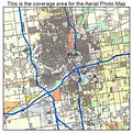 Aerial Photography Map of Flint, MI Michigan