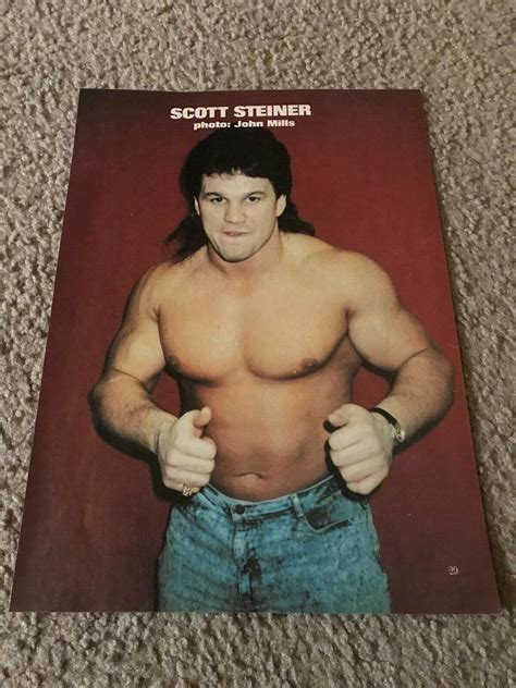 Vintage Wcw Scott Steiner Wrestling Pinup Photo 1990 Wwf Ecw Nwa Big Poppa Pump Ebay