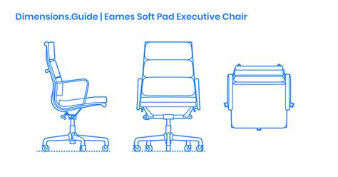 Eames Soft Pad Executive Chair Dimensions And Drawings
