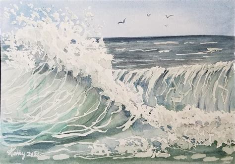 Blue Ocean Painting By Kathy Sloan Roberts Fine Art America
