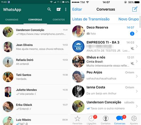 Comparativo De Apps Android X Ios 1 Whatsapp Meu Smartphone
