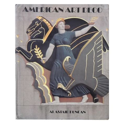 The Cover Of An American Art Deco Book Featuring A Woman Holding A