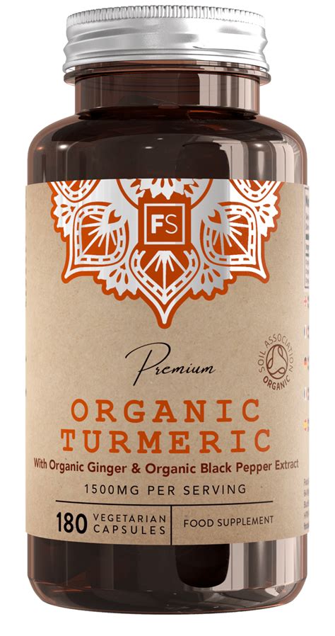 organic turmeric ginger and black pepper extract focus supplements