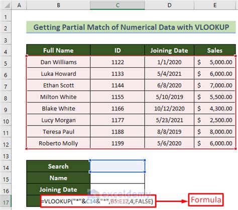 How To Use Vlookup For Partial Match In Excel 4 Suitable Ways