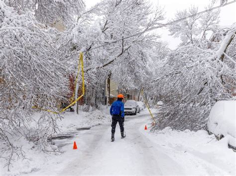 Snowstorm Aftermath 6800 Hydro Québec Clients Remain Without Power