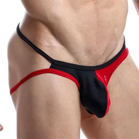Mens Sexy Jockstrap Pouch Enhancing Backless Underpants String Waist