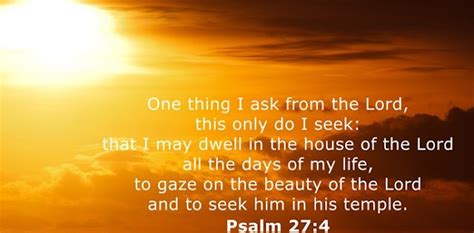 Daily Bible Verse Psalm 27 4