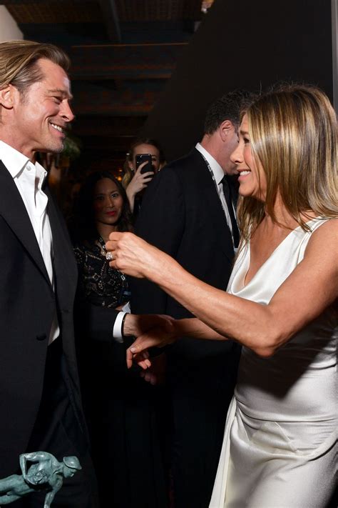 What Happened At Brad Pitt And Jennifer Aniston S Viral Reunion At The