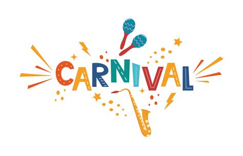 Carnival Hand Drawn Lettering For Poster Logo Invitation Card Banner