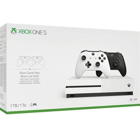 Microsoft Xbox One S 1tb Two Controller Bundle Blackwhite Tani