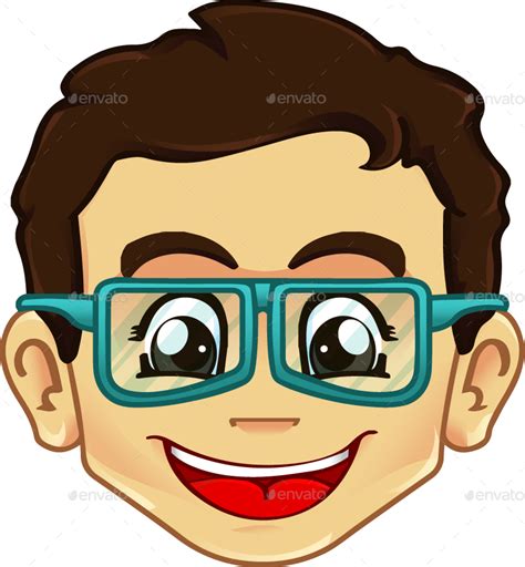 Clipart Boy With Glasses Cartoon Face With Glasses Png Download