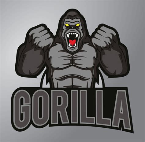 Gorilla Logo Design Vector Free Vector In Encapsulated Postscript Eps
