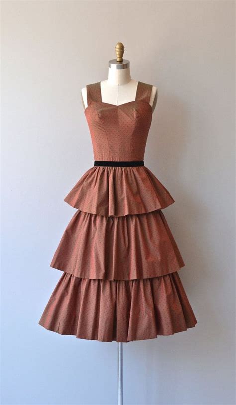 Doe A Deer Dress 1950s Sharkskin Dress Vintage 50s By Deargolden 1950s