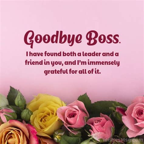 100 Farewell Messages To Boss Goodbye Wishes Wishesmsg 2022
