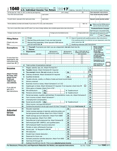 It is broken up into sections, including income, adjusted gross income, taxes and credits, etc. 2019 Form 1040 - Printable IRS Form, Download PDF Online