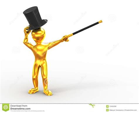 Men With Stick And Hat Stock Photo Image 12455290