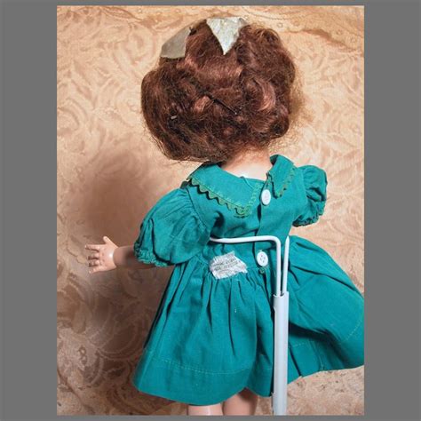 Ideal Toni Doll P 90 Hard Plastic Original Tagged Dress Brunette Ann