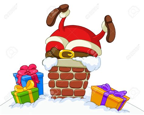 Santa Stuck In A Chimney Clipart 20 Free Cliparts Download Images On
