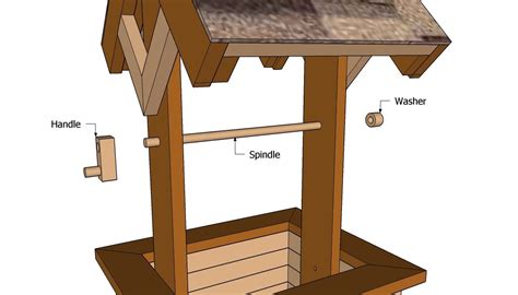 How to build a wishing well. Installing the spindle in 2020 | Woodworking plans planter ...