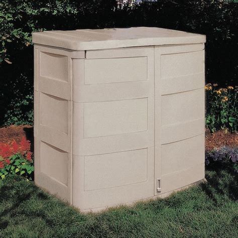 Suncast 45 Cu Ft Resin Horizontal Outdoor Storage Shed Taupe Gs3000