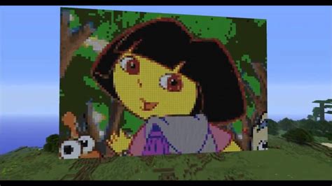 Minecraft Dora The Explorer Pixel Art Movie Youtube