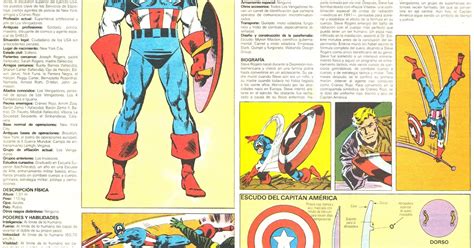 Fichas De Superheroes Marvel Y Dc Capitan America