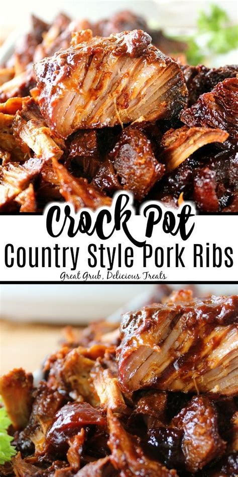 Crock Pot Country Style Pork Ribs Crockpot Ribs Recipes Pork Ribs