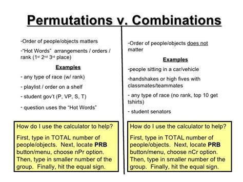 Permutation Vs Combination Difference Between Permutation And
