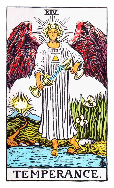 The temperance card advises you to identify and seek the missing ingredients in your life. Temperance | Temperance tarot, Temperance tarot card, Rider waite tarot