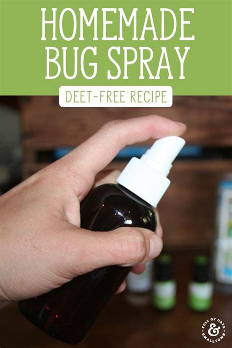 A Hand Holding A Bottle Of Homemade Bug Spray