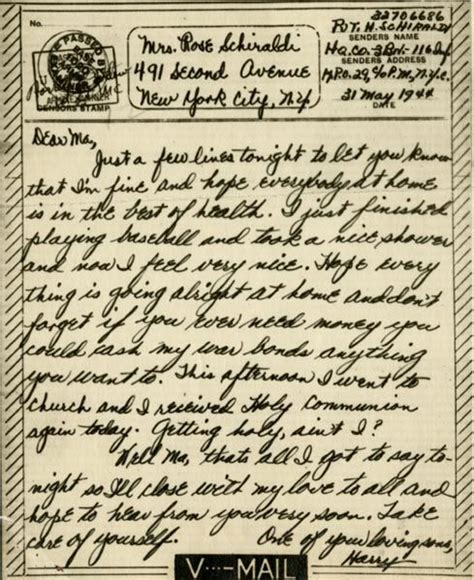 A Soldiers Last Letter Home Before He Died On D Day 6 6 1944 C Ops